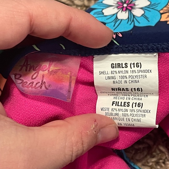 Angel Beach Floral Print Two Piece Bathing Suit - Picture 4 of 5